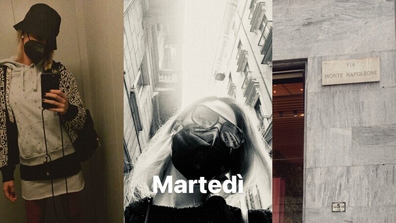 Ilary Blasi a spasso per Milano