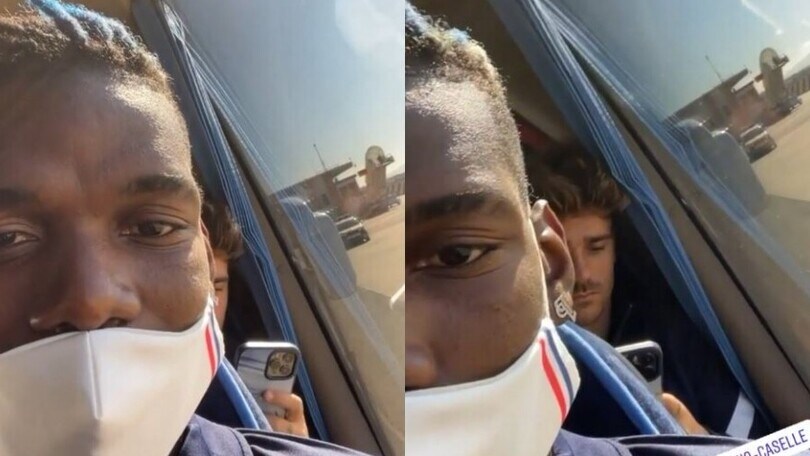 Pogba a Torino con la Francia: ma lo scherzo a Griezmann è in italiano!