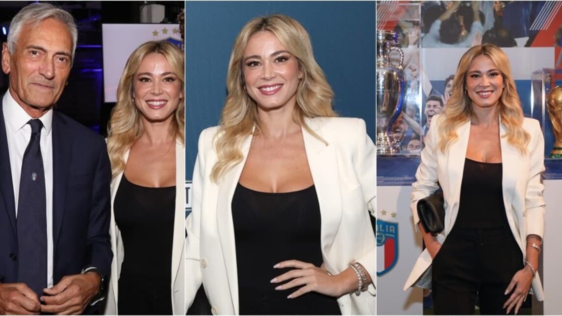 Diletta Leotta incanta alla cena a Casa Azzurri