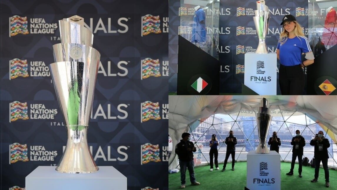 Nations League, il trofeo è stato esposto a Milano