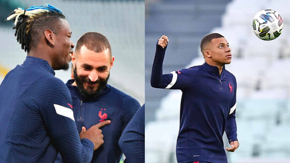 La Francia si allena a Torino: nuovo look per Pogba
