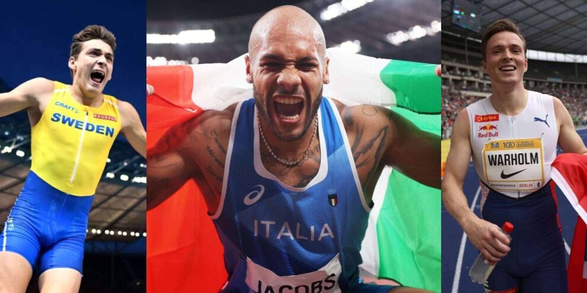 Atleta Europeo dell'anno: Jacobs in finale con Warholm e Duplantis