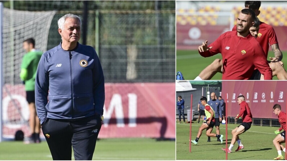Roma, Mourinho senza i nazionali: ultimo allenamento della settimana