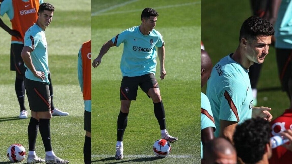 Cristiano Ronaldo leader del Portogallo: che grinta in allenamento!