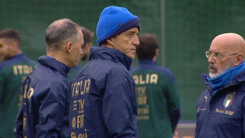 L'allenamento degli Azzurri in vista della finale per il 3°/4° posto della Nations League