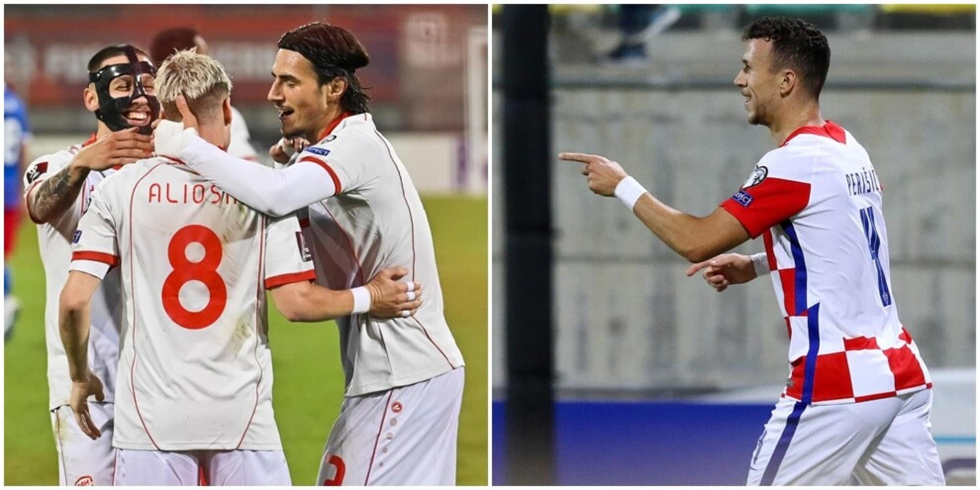 Volano la Croazia degli interisti e la Macedonia di Elmas, gol di Marusic nel Montenegro