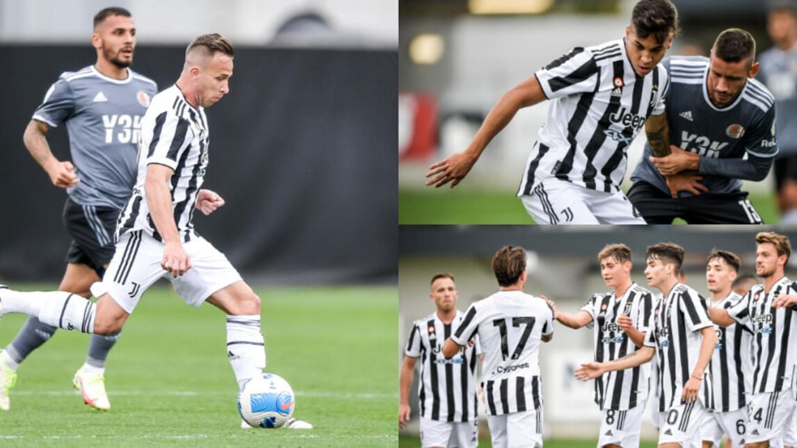 La Juve batte l'Alessandria. Si rivedono Arthur e Kaio Jorge