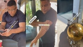 Roberto Carlos, scherzo a Ronaldo con quel Pallone d'Oro!