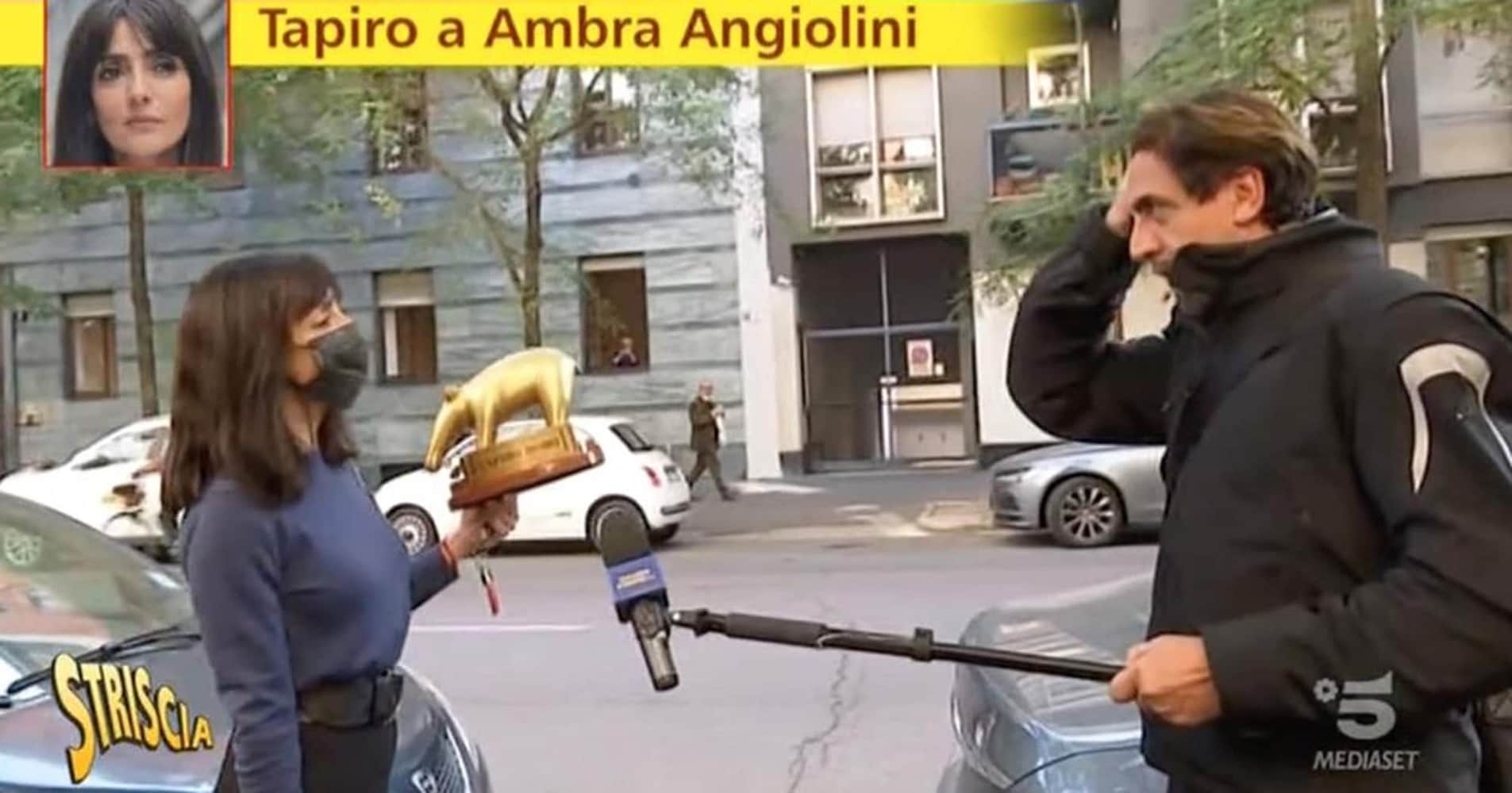 Ambra, si valuta l’azione legale contro Striscia. E il Tapiro replica