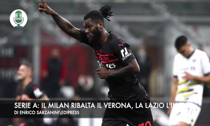 Serie A: il Milan ribalta il Verona. La Lazio l'Inter