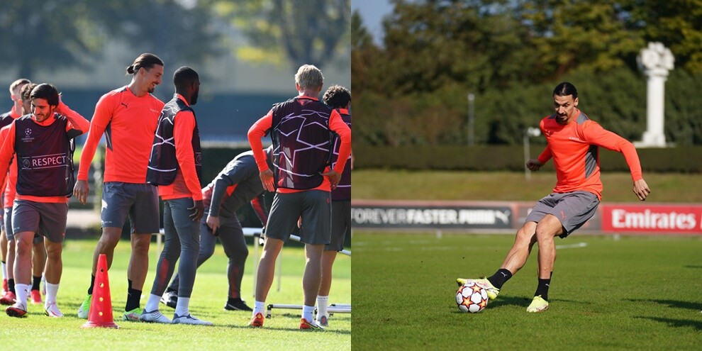 Milan, Ibrahimovic punta il Porto: che carica in allenamento