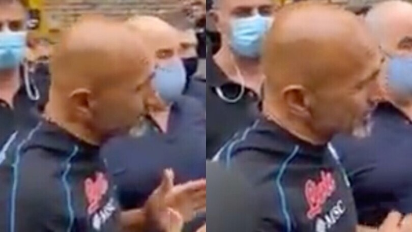 Spalletti, discorso ai tifosi prima della partenza del Napoli per Roma