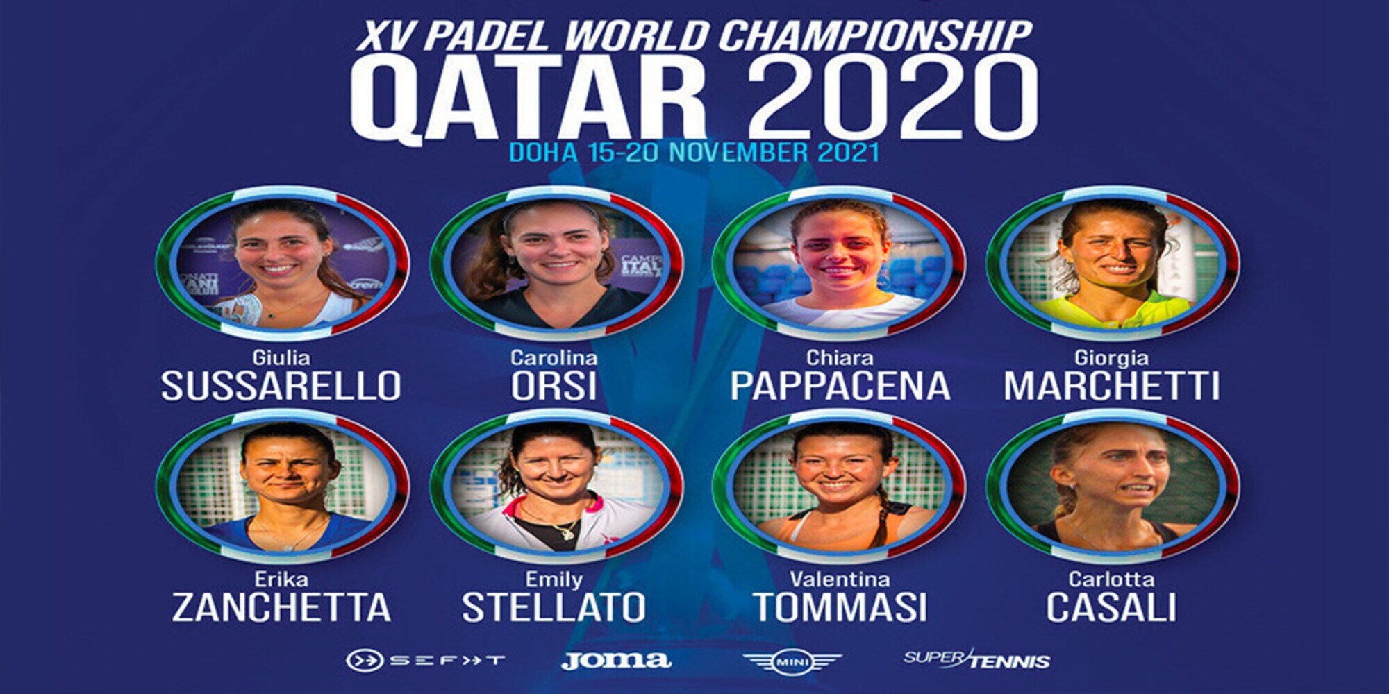 Padel, ecco gli azzurri che voleranno in Qatar