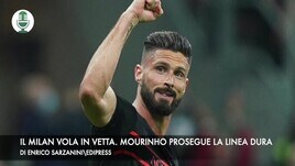 Serie A: il Milan vola in vetta. Mourinho prosegue la linea dura
