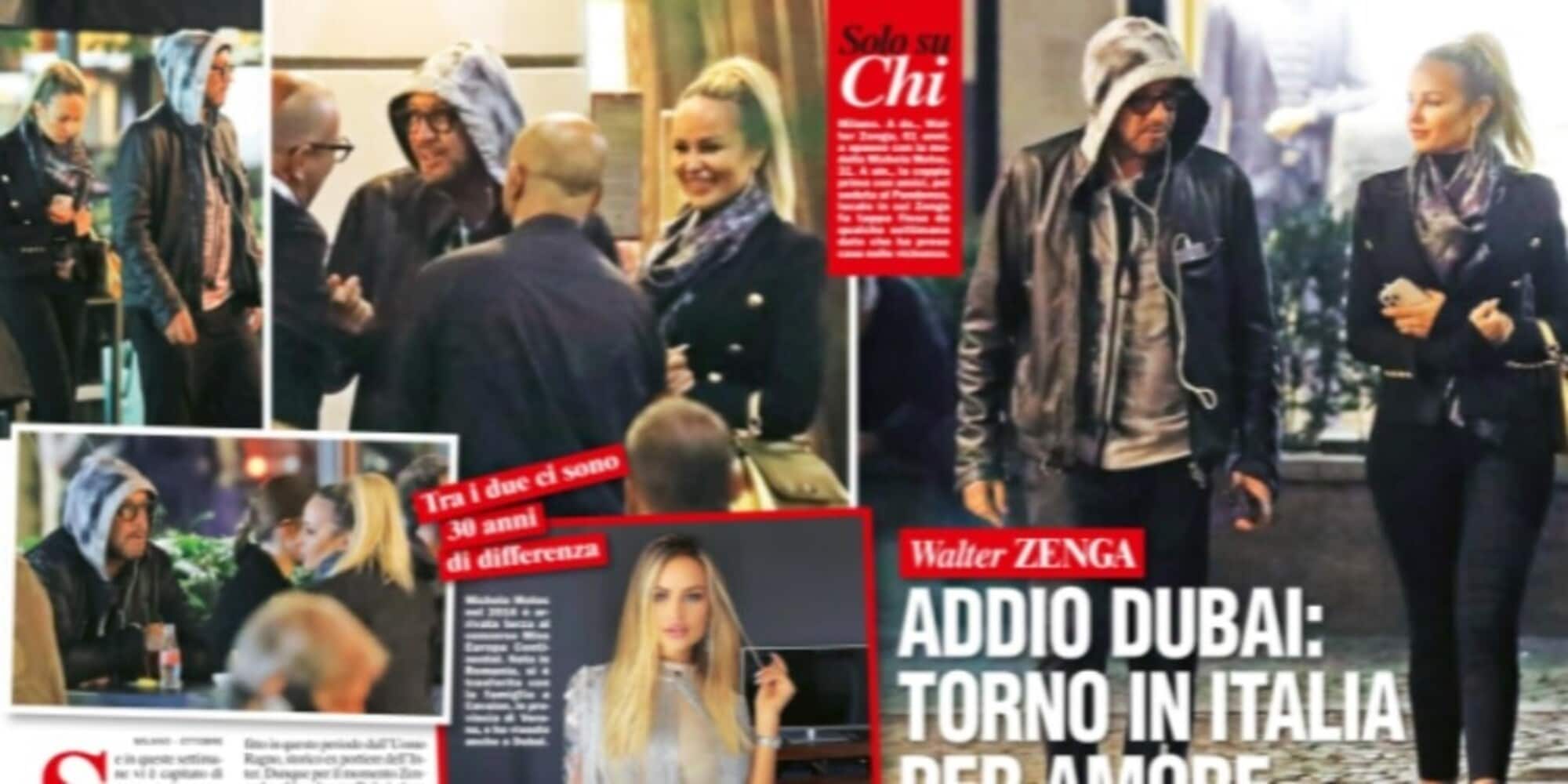 Walter Zenga lascia Dubai e la terza moglie per amore di Michela