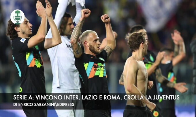 Serie A: vincono Inter, Lazio e Roma. Crolla la Juventus