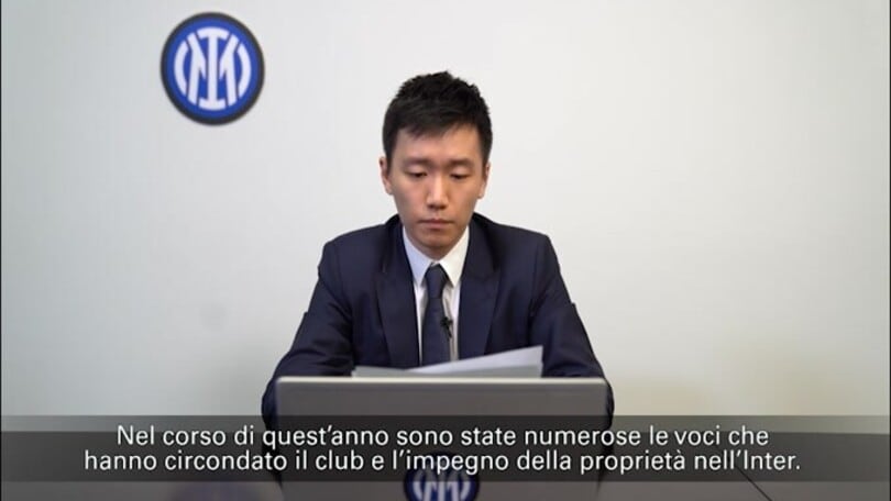 Zhang: "Sull'Inter voci infondate. Massimo impegno nel club"