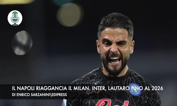 Il Napoli riaggancia il Milan. Inter, Lautaro fino al 2026