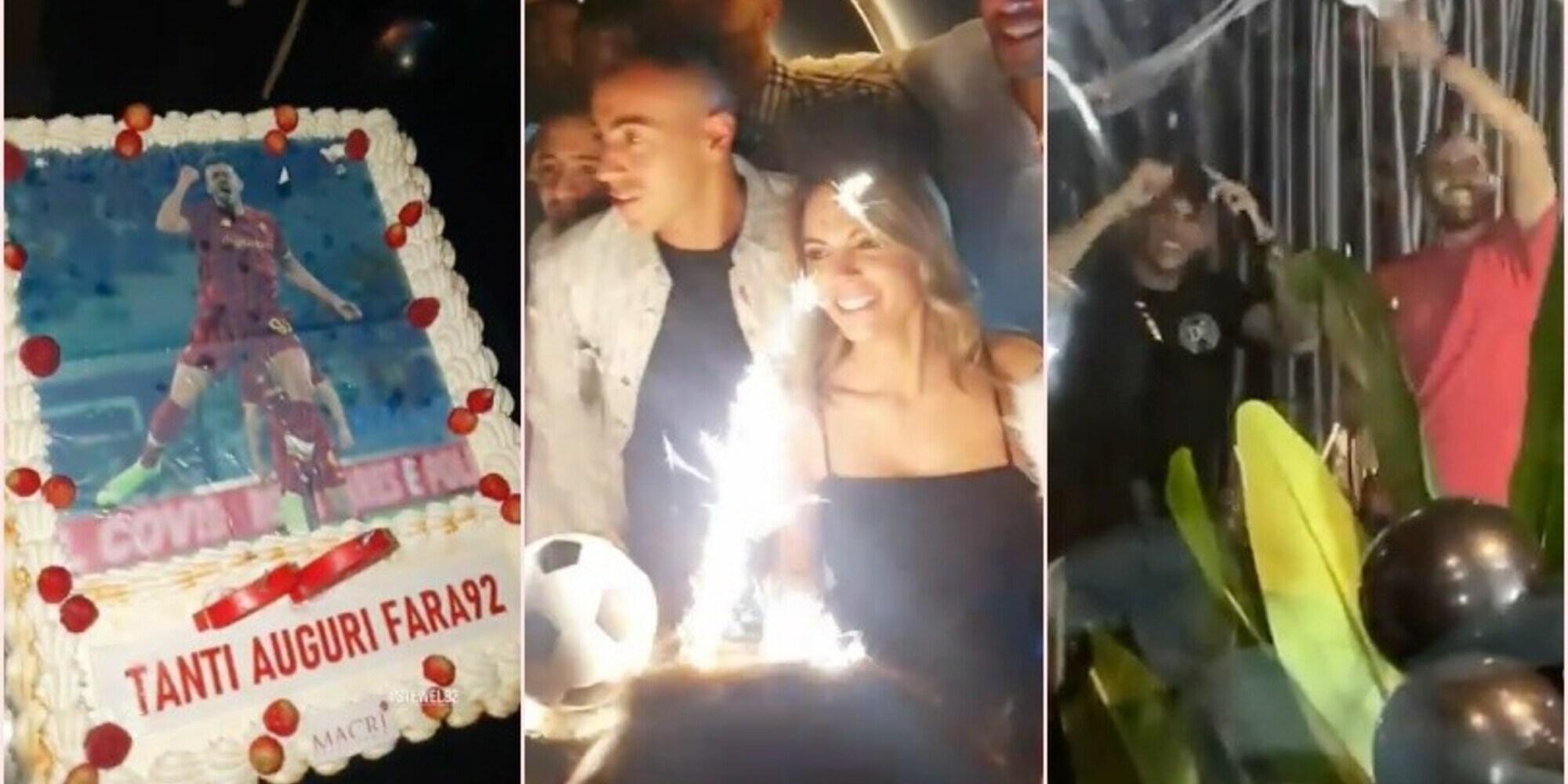 Roma, El Shaarawy compie 29 anni: che festa a Ponte Milvio con amici e giocatori!