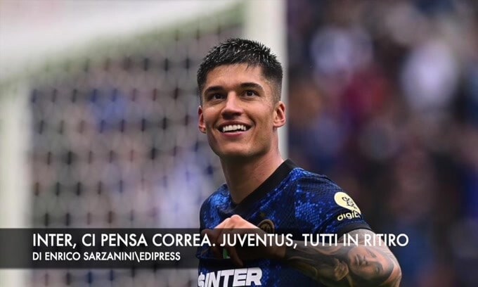 Inter, ci pensa Correa. Juventus, tutti in ritiro