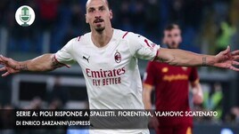 Serie A: Pioli risponde a Spalletti. Fiorentina, Vlahovic scatenato