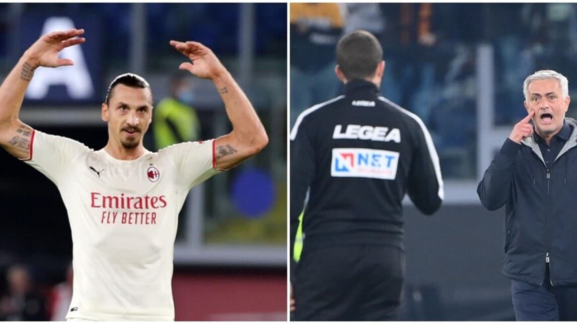 Ibrahimovic trascina il Milan: Roma battuta e Mourinho furioso