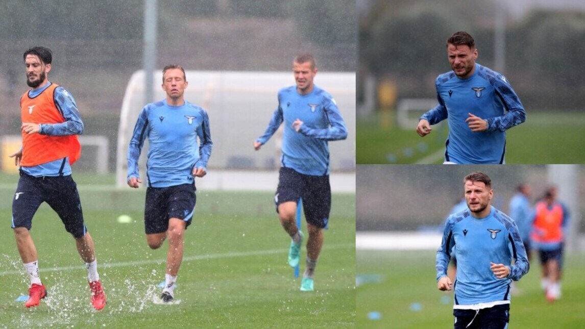 Lazio sotto il diluvio: Immobile lavora a parte