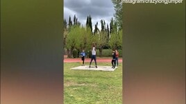 Marcell Jacobs, che campione anche con il lancio del peso!