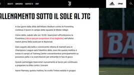 Verso Juve-Fiorentina, Ramsey si allena in gruppo