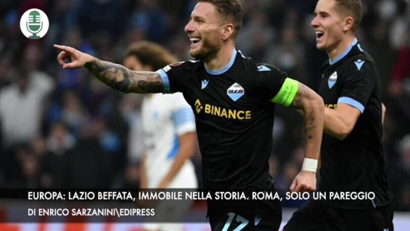 Europa: Lazio beffata, Immobile nella storia. Roma, solo un pareggio