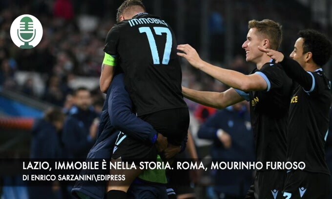 Lazio, Immobile è nella storia. Roma, Mourinho è furioso