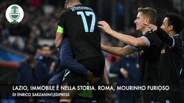 Lazio, Immobile è nella storia. Roma, Mourinho è furioso