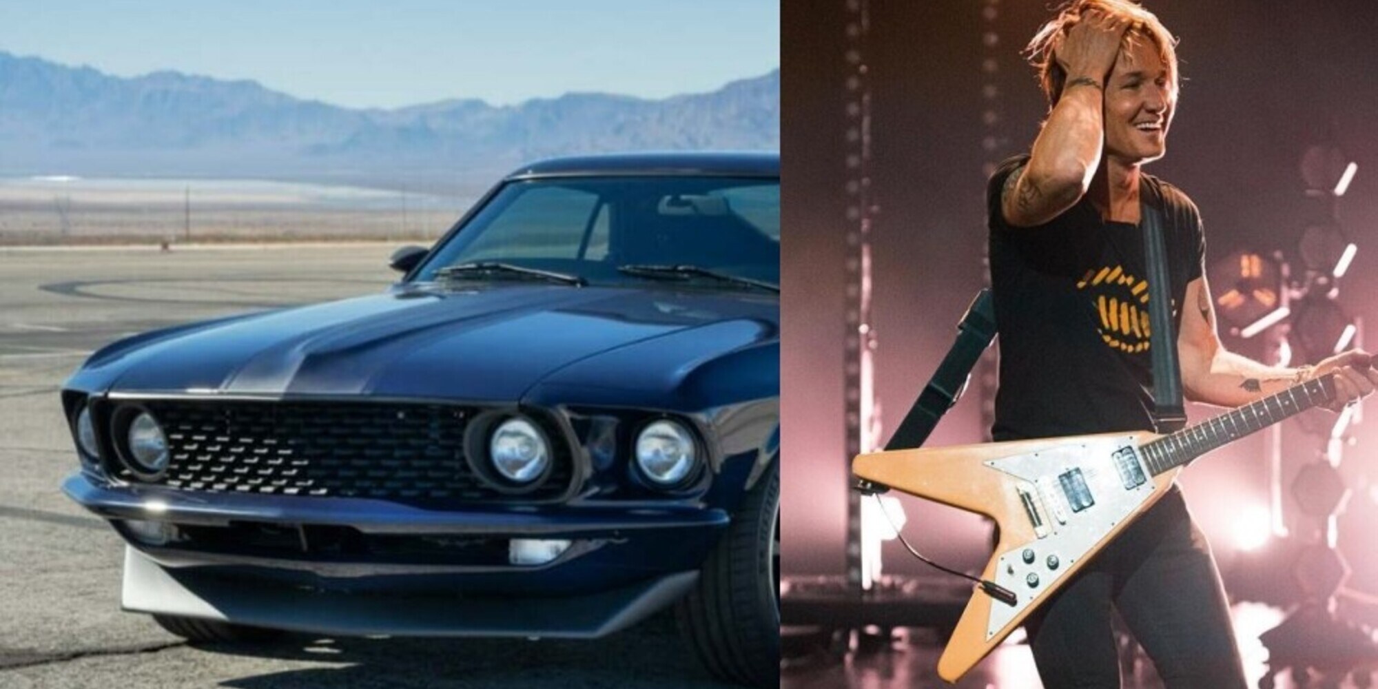 Keith Urban, che show la Ford Mustang 1969 del marito di Nicole Kidman