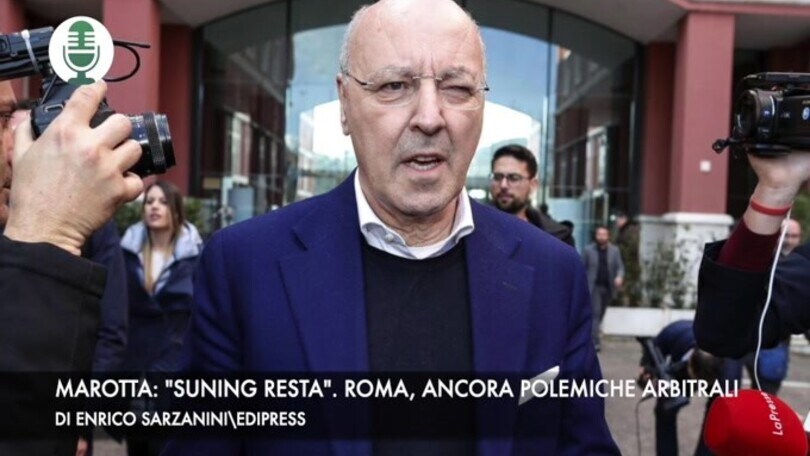 Marotta: "Suning resta". Roma, ancora polemiche arbitrali