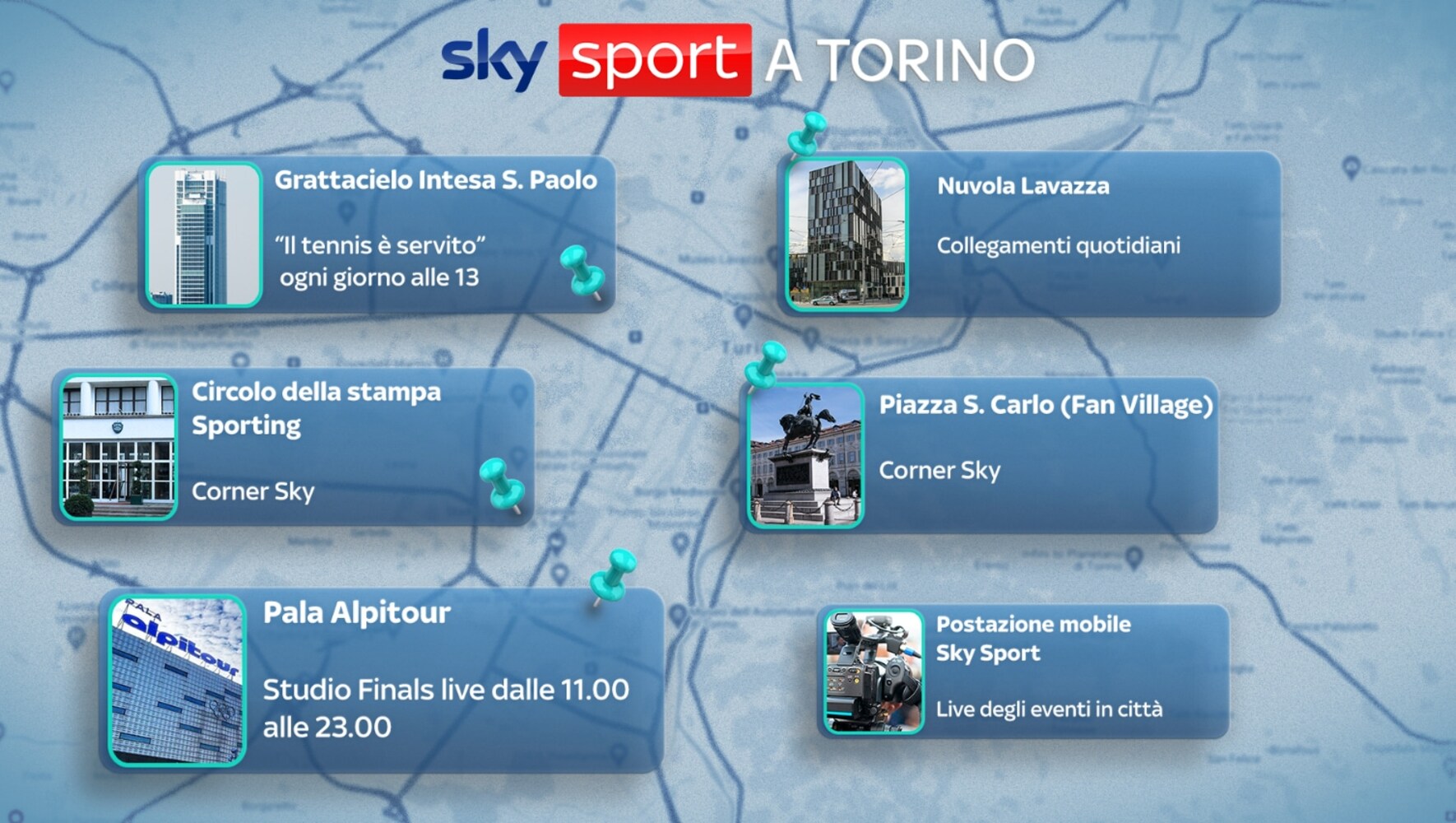 Nitto ATP Finals di Torino: dove vederli in tv