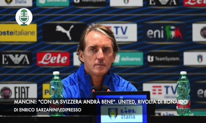 Mancini: "Con la Svizzera andrà bene". United, Ronaldo in rivolta