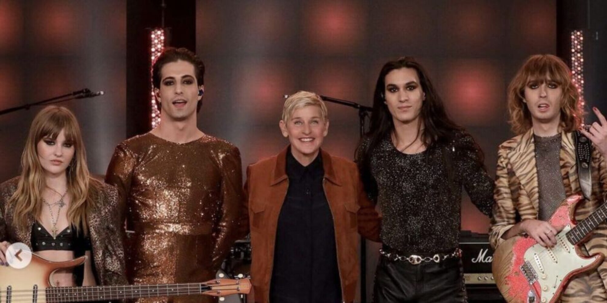 Maneskin conquistano la tv americana: l'ospitata a The Ellen Show