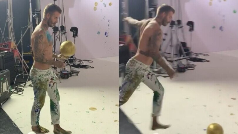 Beckham da non credere: con le sue punizioni crea... un albero di Natale!