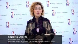 Intesa Sanpaolo e NBA all'inaugurazione del playground in piazza D'Armi a Torino
