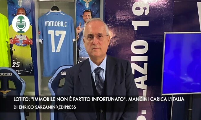 Lotito: "Immobile non è partito infortunato". Mancini carica l'Italia