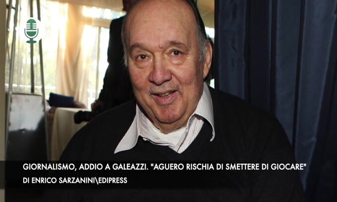 Giornalismo, addio a Galeazzi. "Aguero rischia di smettere di giocare"