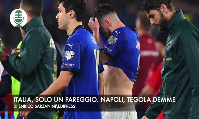 Italia, solo un pareggio. Napoli, tegola Demme