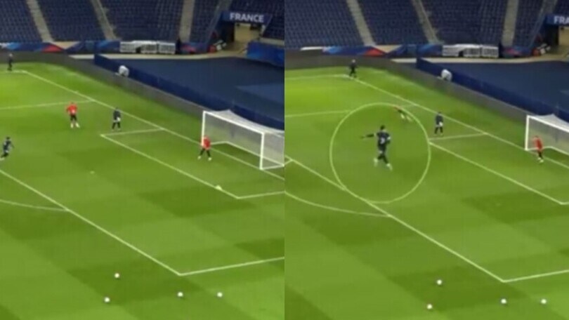 Mbappé da non credere: gol strepitoso in allenamento!