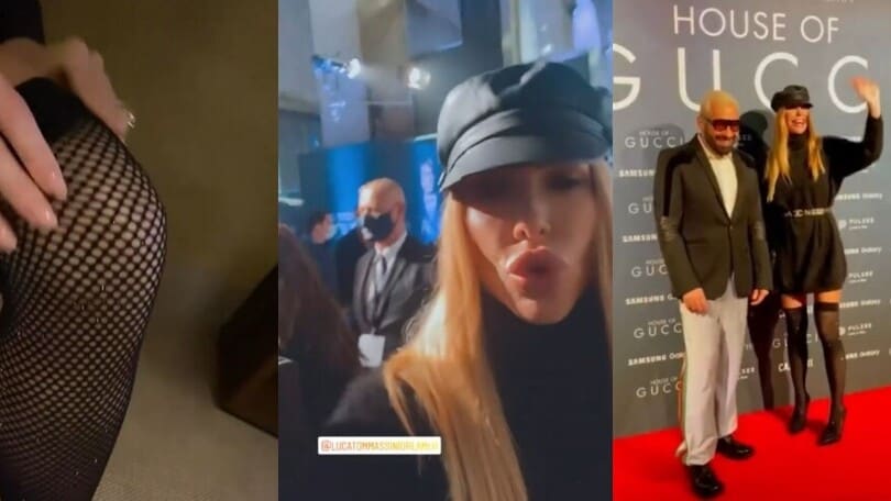 Ilary Blasi da sogno: incanta il red carpet di House of Gucci