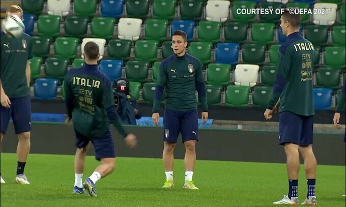 L'Italia prova il terreno di Belfast