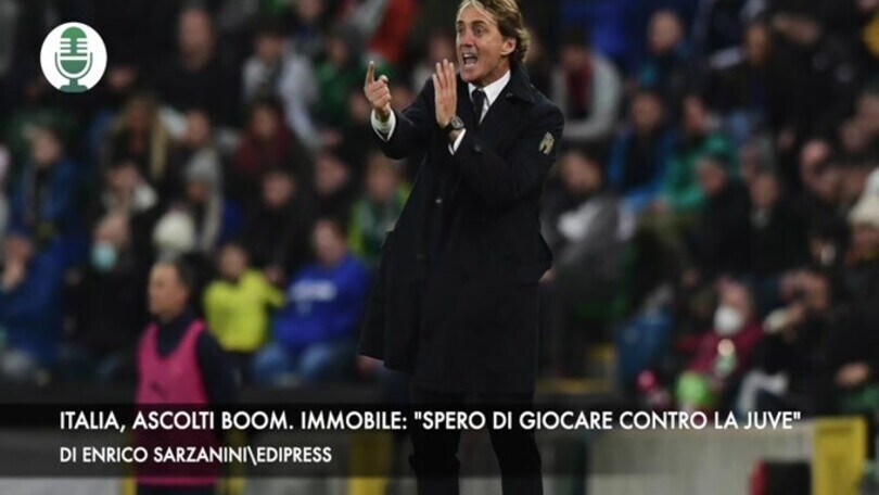 Italia, ascolti boom. Immobile: "Spero di giocare contro la Juventus"