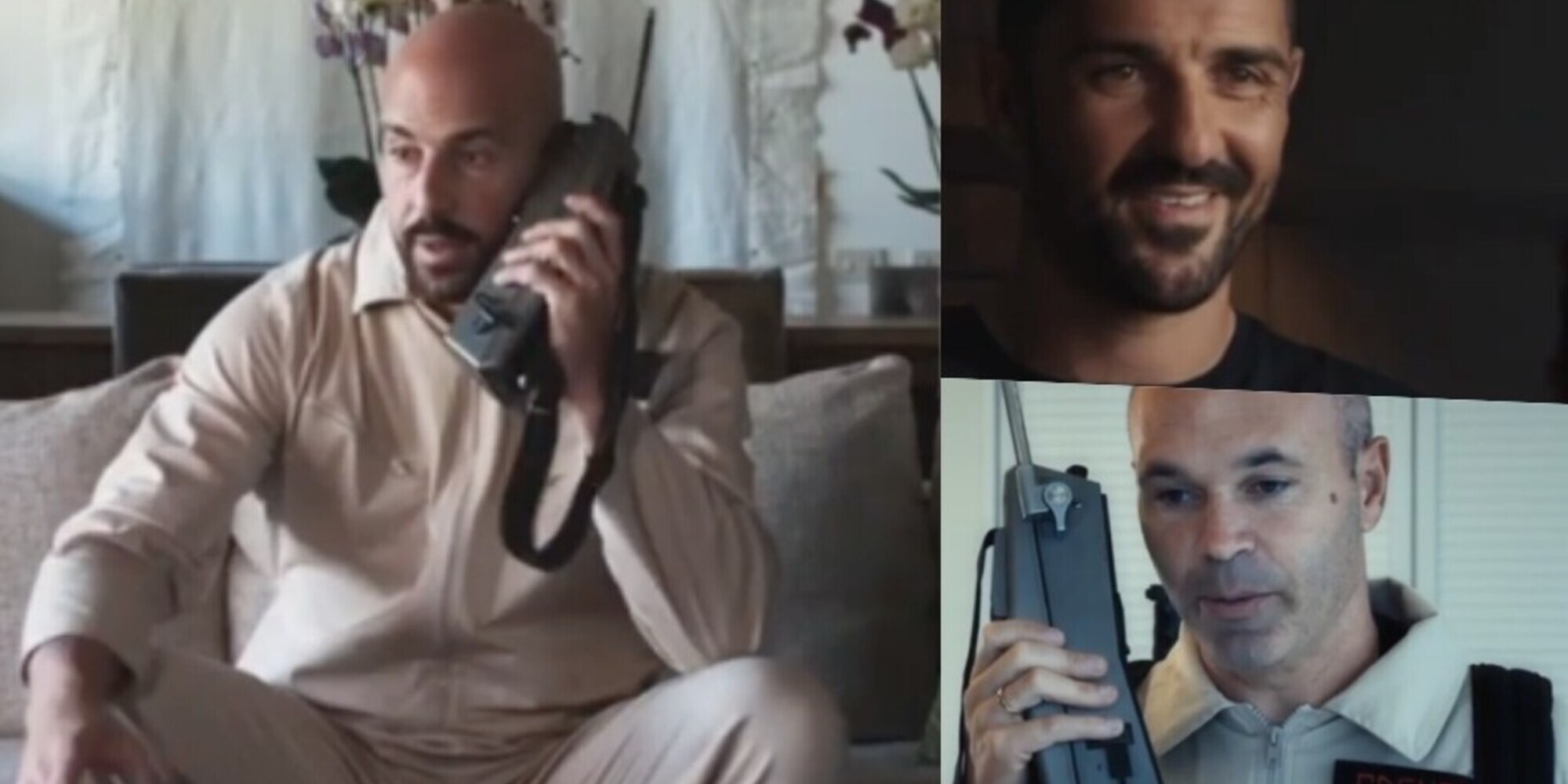 Reina, che attore! Versione Ghostbusters con Iniesta e Villa