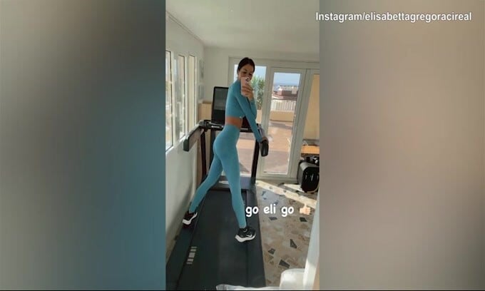 Elisabetta Gregoraci è super in palestra!