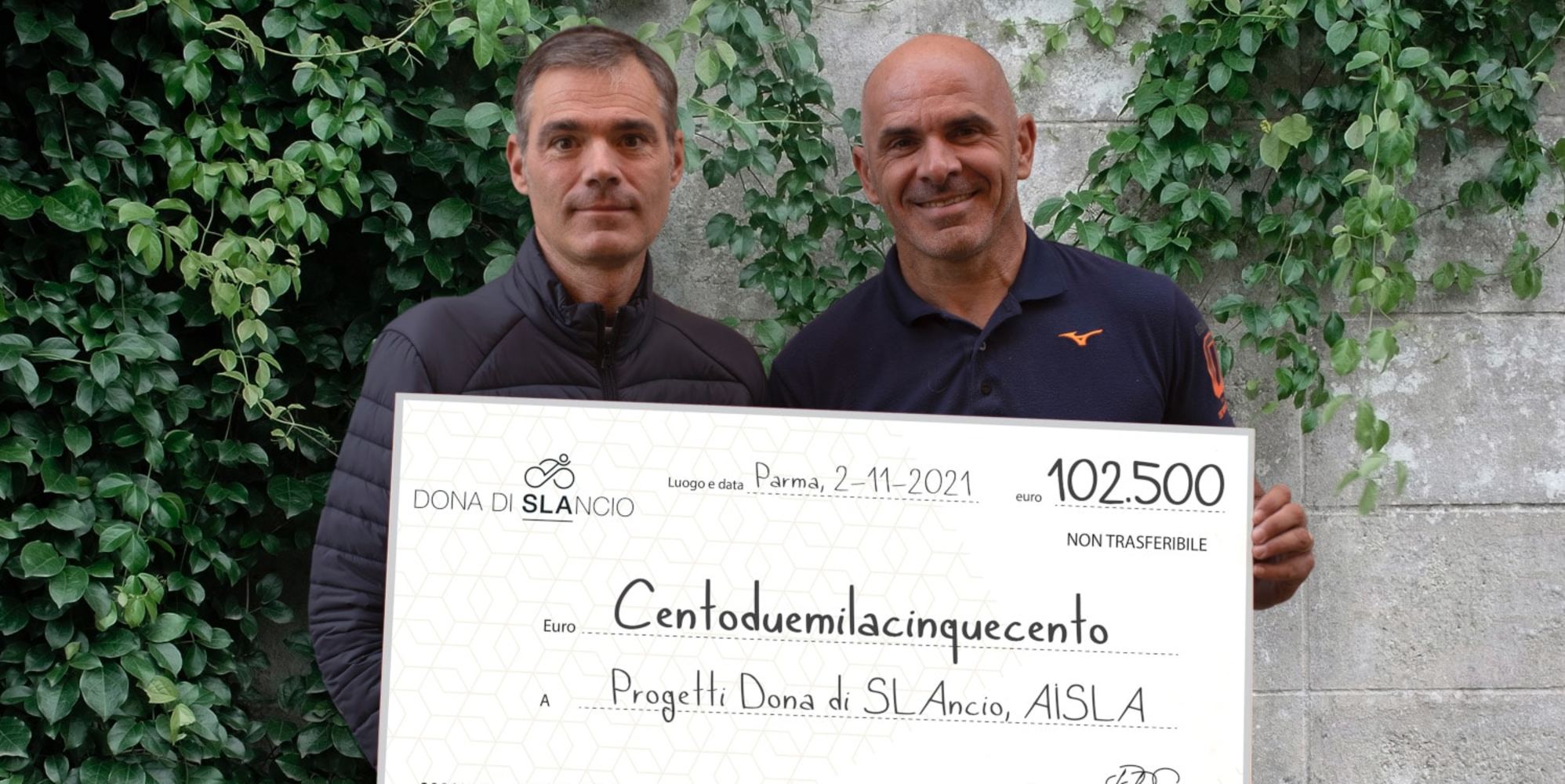 Dona di Slancio raccoglie 102500 Euro per le famiglie colpite dalla SLA