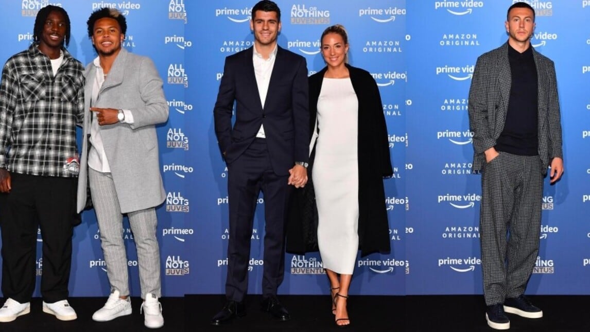 Da Kean a Bernardeschi, look speciali alla prima di All or Nothing Juventus